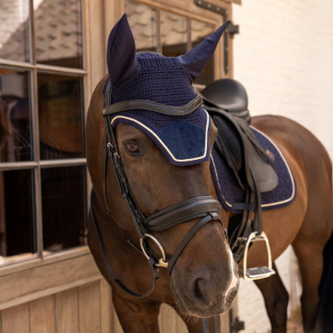 Bonnet Wellington Velvet Kentucky Bleu marine