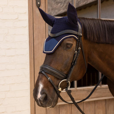 Bonnet Wellington Velvet Kentucky Bleu marine