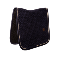 Tapis de selle Velvet dressage Kentucky Bleu marine