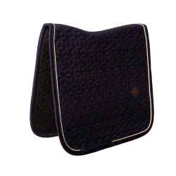 Tapis de selle Velvet dressage Kentucky Bleu marine