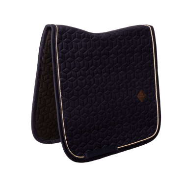 Tapis de selle Velvet dressage Kentucky Bleu marine