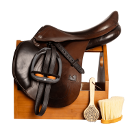 Boîte à Brosse & Selle Grooming Deluxe by Kentucky Bois Beige Boîte à Brosse & Selle Grooming Deluxe by Kentucky Bois Beige