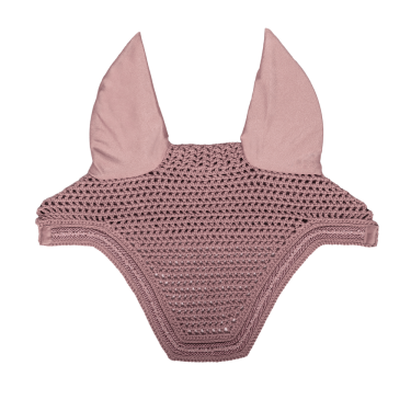 Bonnet anti-mouches Kentucky Wellington Velvet Mini Perles Vieux rose