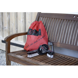 Sac de pansage Covalliero avec 4 pièces Sac de pansage Covalliero avec 4 pièces