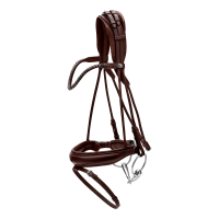 Bridon Muserolle Large Cuir Souple Dy'on Noir Bridon Muserolle Large Cuir Souple Dy'on Noir