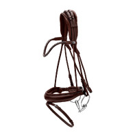 Trens met brede neusriem van soepel leer Dy'on Zwart