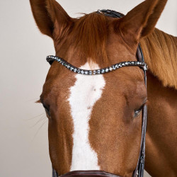 Bridon Muserolle Large Cuir Souple Dy'on Marron