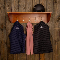 Helmrek met 5 haken Grooming Deluxe by Kentucky Hout Beige