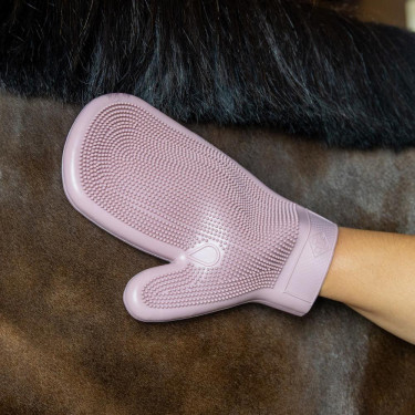 Gant de Grooming en Caoutchouc Grooming Deluxe by Kentucky Vieux rose