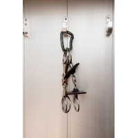 Aluminium Veiligheidskarabijnhaak Grooming Deluxe van Kentucky Zwart Aluminium Veiligheidskarabijnhaak Grooming Deluxe van Kentucky Zwart