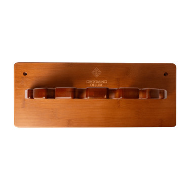 Ronde zweephouder Grooming Deluxe van Kentucky Hout Beige