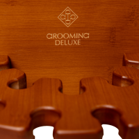 Ronde zweephouder Grooming Deluxe van Kentucky Hout Beige Ronde zweephouder Grooming Deluxe van Kentucky Hout Beige