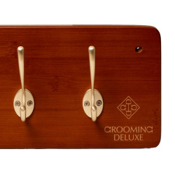 Singel- en jassenhanger 10 haken Grooming Deluxe van Kentucky Hout Beige