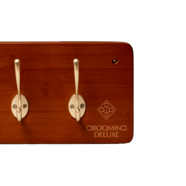 Singel- en jassenhanger 10 haken Grooming Deluxe van Kentucky Hout Beige Singel- en jassenhanger 10 haken Grooming Deluxe van Kentucky Hout Beige