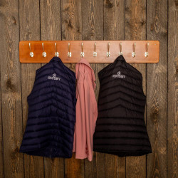 Singel- en jassenhanger 10 haken Grooming Deluxe van Kentucky Hout Beige