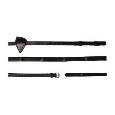 Dy'on rubber teugels 1/2 met 7 geïntegreerde stoppers Zwart
