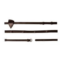 Dy'on rubber teugels 1/2 met 7 geïntegreerde stoppers Bruin