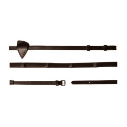 Dy'on rubber teugels 1/2 met 7 geïntegreerde stoppers Bruin