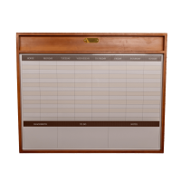 Magnetisch staltableau met frame Grooming Deluxe van Kentucky Hout Beige