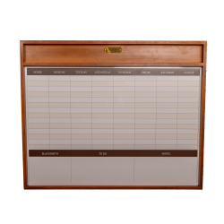 Magnetisch staltableau met frame Grooming Deluxe van Kentucky Hout Beige