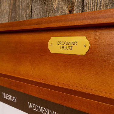 Magnetisch staltableau met frame Grooming Deluxe van Kentucky Hout Beige