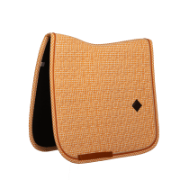 Tapis de selle Kentucky Velvet Dressage Printing Orange