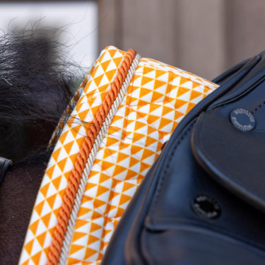 Tapis de selle Kentucky Velvet Dressage Printing Orange Tapis de selle Kentucky Velvet Dressage Printing Orange