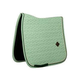 Tapis de selle Kentucky Velvet Dressage Printing Vert