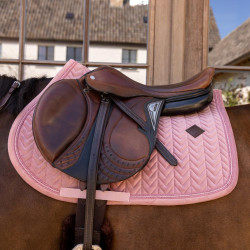 Tapis de selle Kentucky Velvet Mini Peals Jumping Vieux rose