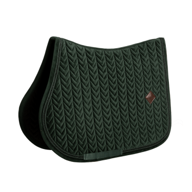 Tapis de selle Kentucky Velvet Mini Peals Jumping Vert sapin Tapis de selle Kentucky Velvet Mini Peals Jumping Vert sapin