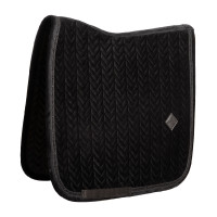 Kentucky velvet mini Pearls Dressuur zadeldekje Zwart Kentucky velvet mini Pearls Dressuur zadeldekje Zwart
