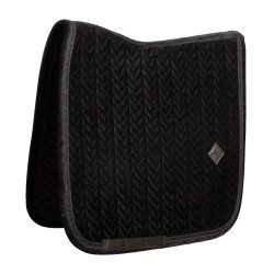 Kentucky velvet mini Pearls Dressuur zadeldekje Zwart