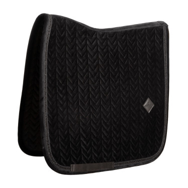 Tapis de selle Kentucky velvet mini Pearls Dressage Noir
