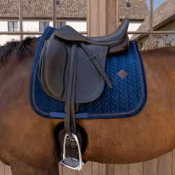 Tapis de selle Kentucky velvet mini Pearls Dressage Marine Bleu marine