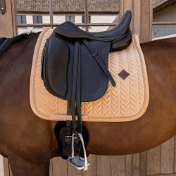 Tapis de selle Kentucky velvet mini Pearls Dressage Beige