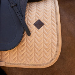 Tapis de selle Kentucky velvet mini Pearls Dressage Beige