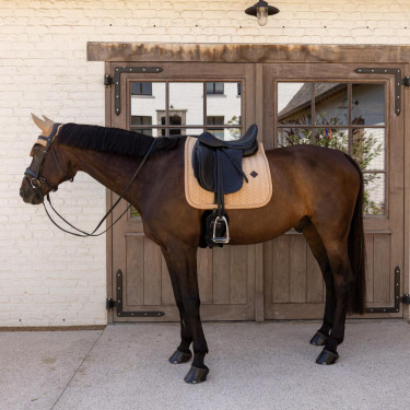 Tapis de selle Kentucky velvet mini Pearls Dressage Beige