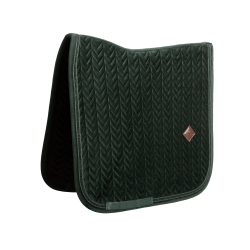 Tapis de selle Kentucky velvet mini Pearls Dressage Vert sapin