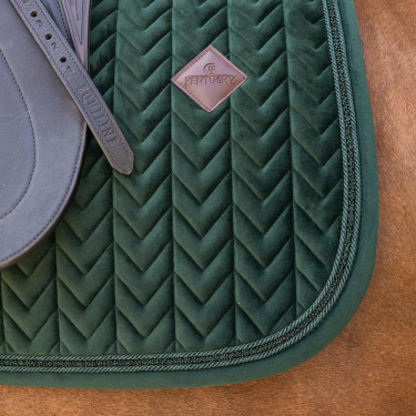Tapis de selle Kentucky velvet mini Pearls Dressage Vert sapin
