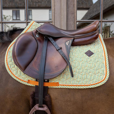 Kentucky fluwelen zadeldek met prints Gekleurd Kentucky fluwelen zadeldek met prints Gekleurd