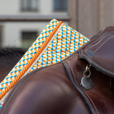 Kentucky fluwelen zadeldek met prints Gekleurd Kentucky fluwelen zadeldek met prints Gekleurd