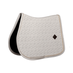 Tapis de Selle Velours Kentucky Imprimés Gris / blanc