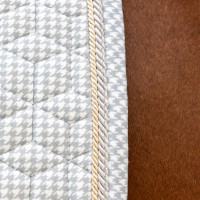 Tapis de Selle Velours Kentucky Imprimés Gris / blanc