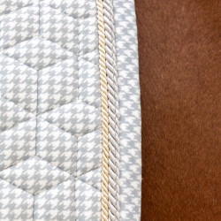 Tapis de Selle Velours Kentucky Imprimés Gris / blanc