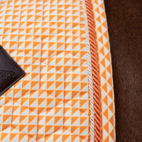 Kentucky fluwelen zadeldek met prints Gekleurd Oranje Kentucky fluwelen zadeldek met prints Gekleurd Oranje
