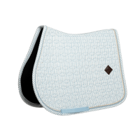 Tapis de Selle Velours Kentucky Imprimés Bleu clair