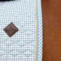 Tapis de Selle Velours Kentucky Imprimés Bleu clair