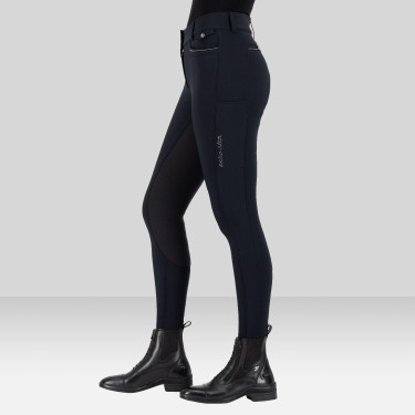 Pantalon d'équitation Euro-Star Arielle Connect FullGrip femme Noir