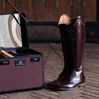 Lange dressuurlaarzen Imperial Riding Olania Bordeaux