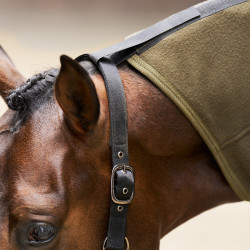 Fleecedeken met hals Imperial Riding Fundamental Olijfgroen